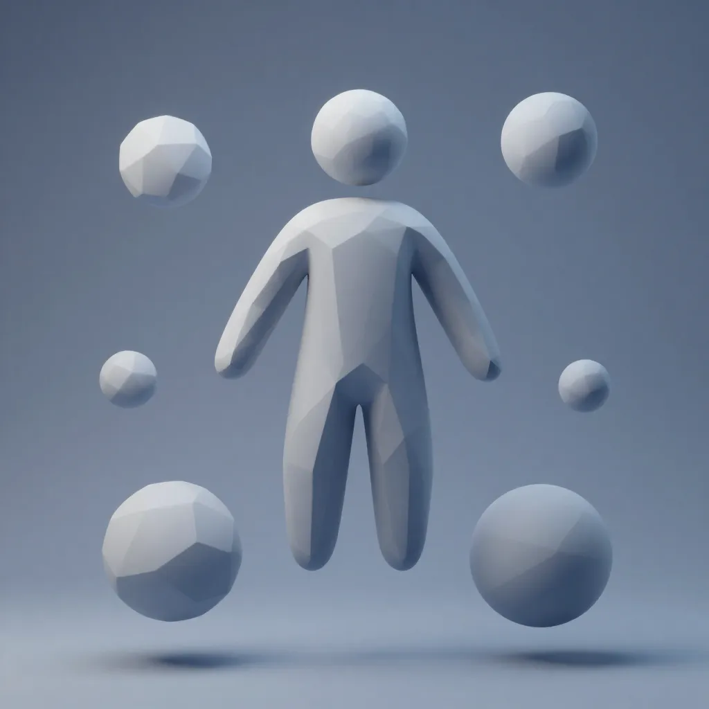 Animated character in action pose