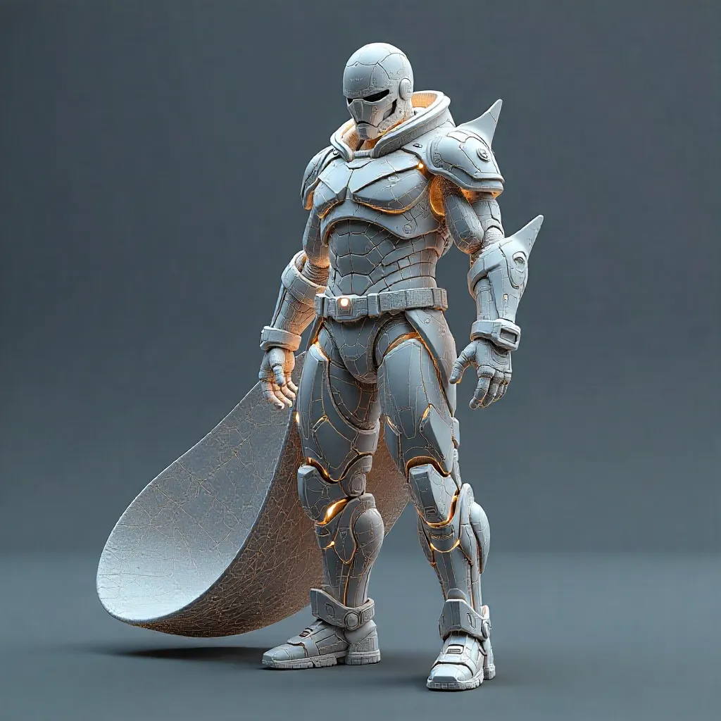 ZBrush interface with custom brushes and tools