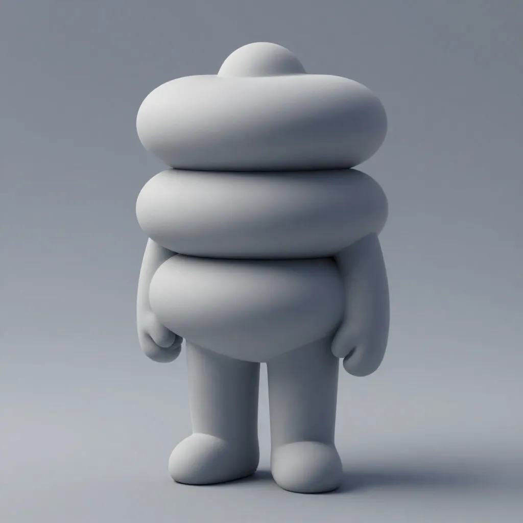 Detailed creature concept with anatomical features